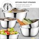 thumbnail image 3 of 5Pcs Stainless Steel Vegetable Washing Basin Rice Washing Sieve Cleaning Basins, 3 of 6