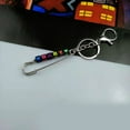 thumbnail image 5 of Bottone Fashion Custom Letter Keychain Unique Acrylic Key Accessory Bag Pendant Pin Shape Key Holder Punk Style Keyrings for Key, 5 of 7