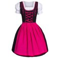 thumbnail image 3 of Vestido Dirndl alemán para mujer, vestido Dirndl con cordones para Oktoberfest, disfraz de Oktoberfest, disfraz de Cosplay, vestido de fiesta de talla grande, 3 of 5