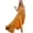 Gold, variant on Women's Surplice Tie Waist Maxi Dress 100% Polyester Flowing Silhouette Elegant Flowy Everyday Occasion Ready Chic