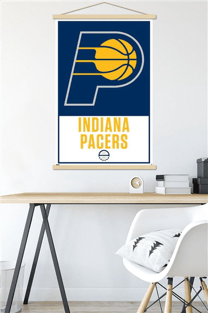 NBA Indiana Pacers - Logo 21 Wall Poster with Magnetic Frame, 22.375" x 34"