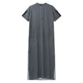 thumbnail image 1 of Playeras Cuello V Para Hombre, Vestido Árabe, Túnica Media, Manga Larga, Bordado, Bolsillo, Camisa Larga, Bata, Abrigo, Camisa, Ropa De Oración Para Hombre, 1 of 8