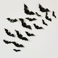 thumbnail image 3 of TIMIFIS Wall Stickers Halloween Decoration PVC Bat Wall Stickers 3D Stereo Bat Stickers 64pcs Fall Decorations For HomeFall, 3 of 7