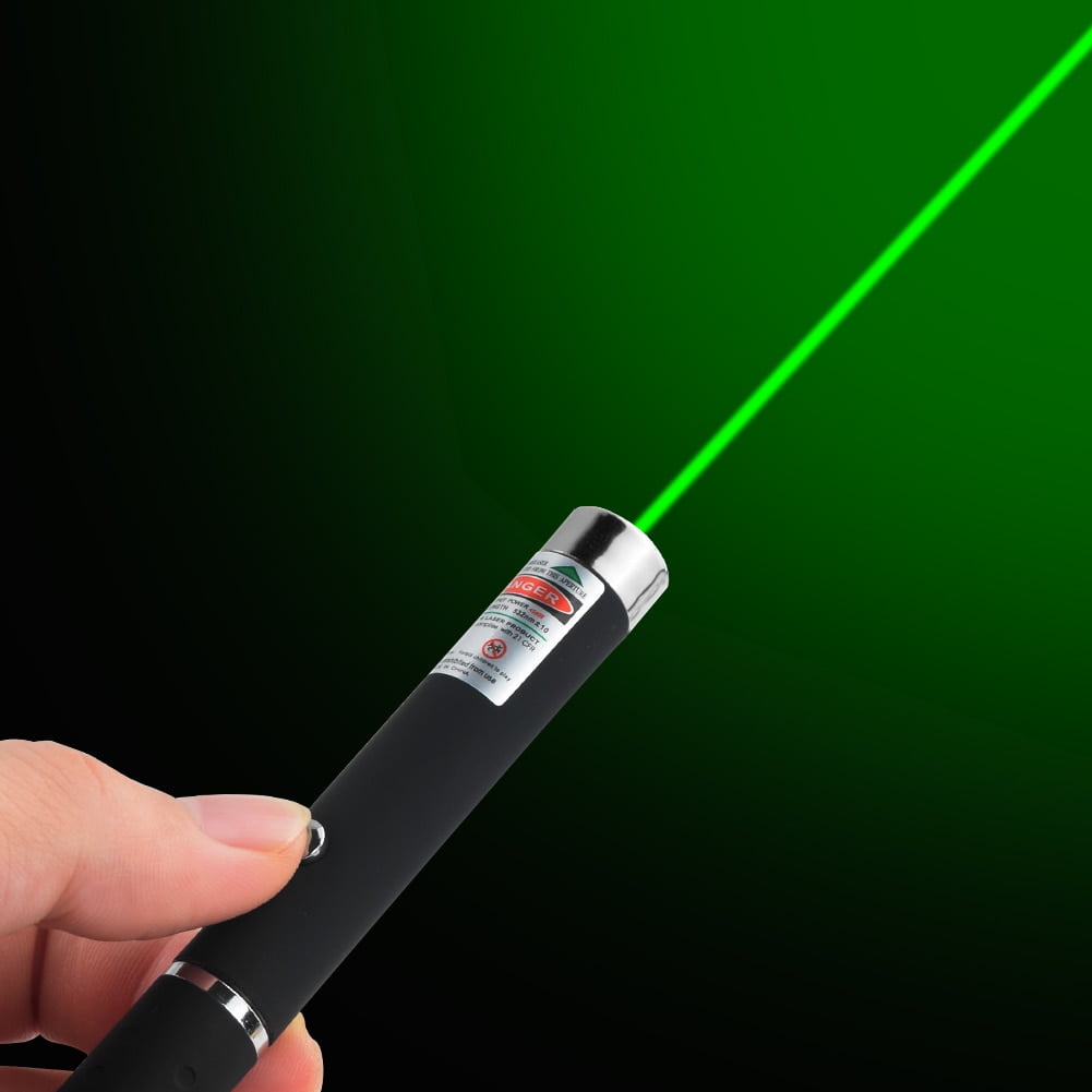 10 x 10Miles Range 532nm Powerful Green Laser Pointer Light Pen Visible Beam 