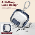 thumbnail image 3 of Durable Case for AirPods 4, HD Clear & Contrast Color Design Shockproof Cover for AirPods 4th Generation 2024 with Switch and Carabiner, 3 of 5