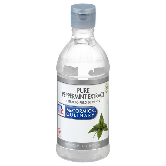 McCormick Culinary Non-GMO Kosher Pure Peppermint Extract, 16.0 fl oz Bottle