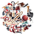 thumbnail image 2 of Cartoon Fitness Theme Stickers, Waterproof Fitness Theme Sticker for Water Bottle Laptop Phone Cases Planner Skateboard Luggage Helmet Party Favor Decor, Ideal for Adults Teens Teacher Rewards, 2 of 9