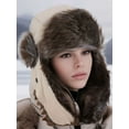 thumbnail image 2 of PULLIMORE Unisex Thermal Trapper Hat, Windproof Faux Fur Lined Ushanka Winter Hat with Ear Flaps, 2 of 7