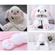 thumbnail image 4 of Divertido gorro de peluche con orejas de animal para mujeres y niñas. Juguete de regalo de cumpleaños con orejas móviles (botón pulsador). Gorro de cosplay., 4 of 5