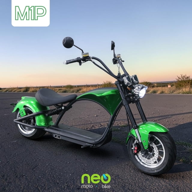 Moto Eléctrica M1P - Color Verde, 2000W, 60km/H, Autonomía 75km