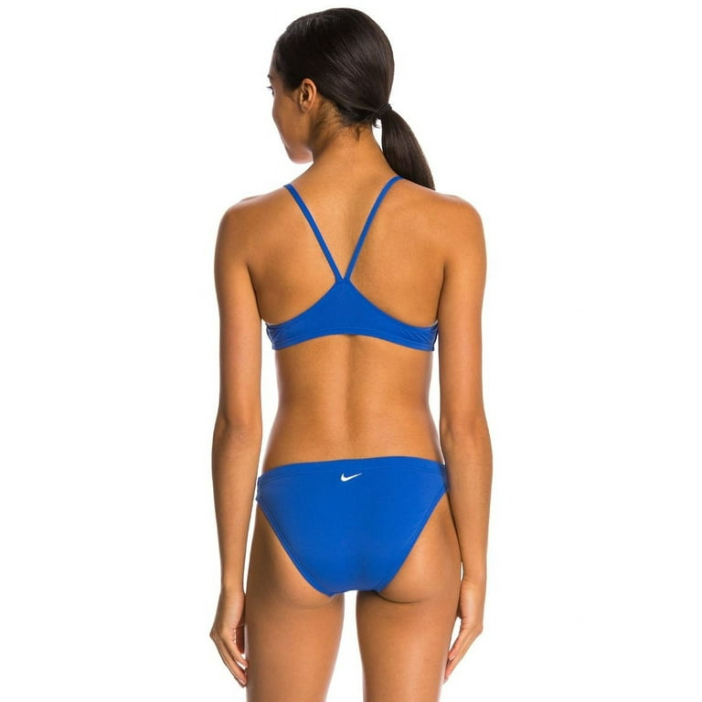 Nike Swim Womens Poly Core Solids Sport 2 Piece Swimsuit Game Royal 8 Walmart