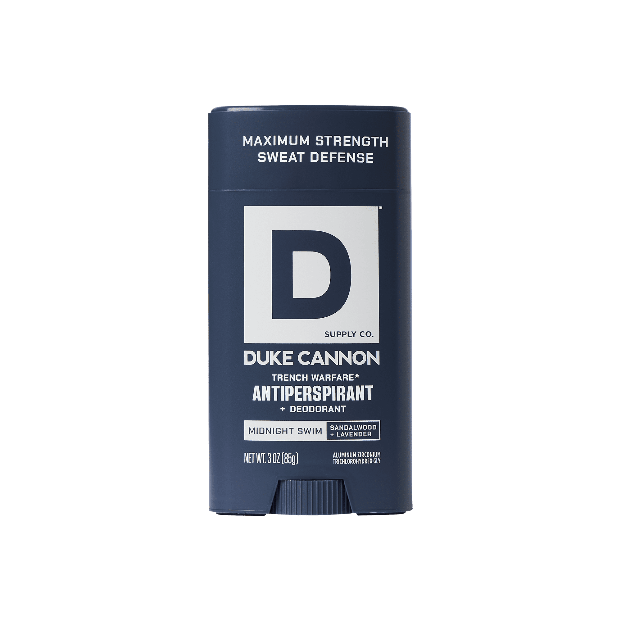 Duke Cannon Trench Warfare® Antiperspirant Deodorant Stick, Midnight Swim, 3 oz