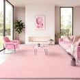 thumbnail image 1 of Area Alfombra B BENRON Soft, 150 x 210 cm, rosa, para sala de estar o dormitorio, 1 of 6