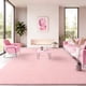 thumbnail image 1 of Area Alfombra B BENRON Soft, 150 x 210 cm, rosa, para sala de estar o dormitorio, 1 of 6