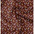 thumbnail image 1 of Soimoi Red Polyester Crepe Fabric Wild Animal Print Fabric by The Yard 52 Inch Wide, 1 of 5