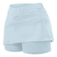 thumbnail image 6 of Bovxnpu Girls Skirt Sports Girls Skorts Tennis Skirts Golf Skirts with Shorts Girl's Active Running Skort Skirt School Outfit, 6 of 7