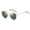 Gold frame dark green film, variant on Womens Round Sunglasses Metal Frame Polarized UV400 Lens
