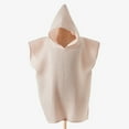 thumbnail image 2 of Soft Hooded Baby Poncho Towel Muslin Bath Robe for Toddler Kids Beach Swim Cover Up, 2 of 3