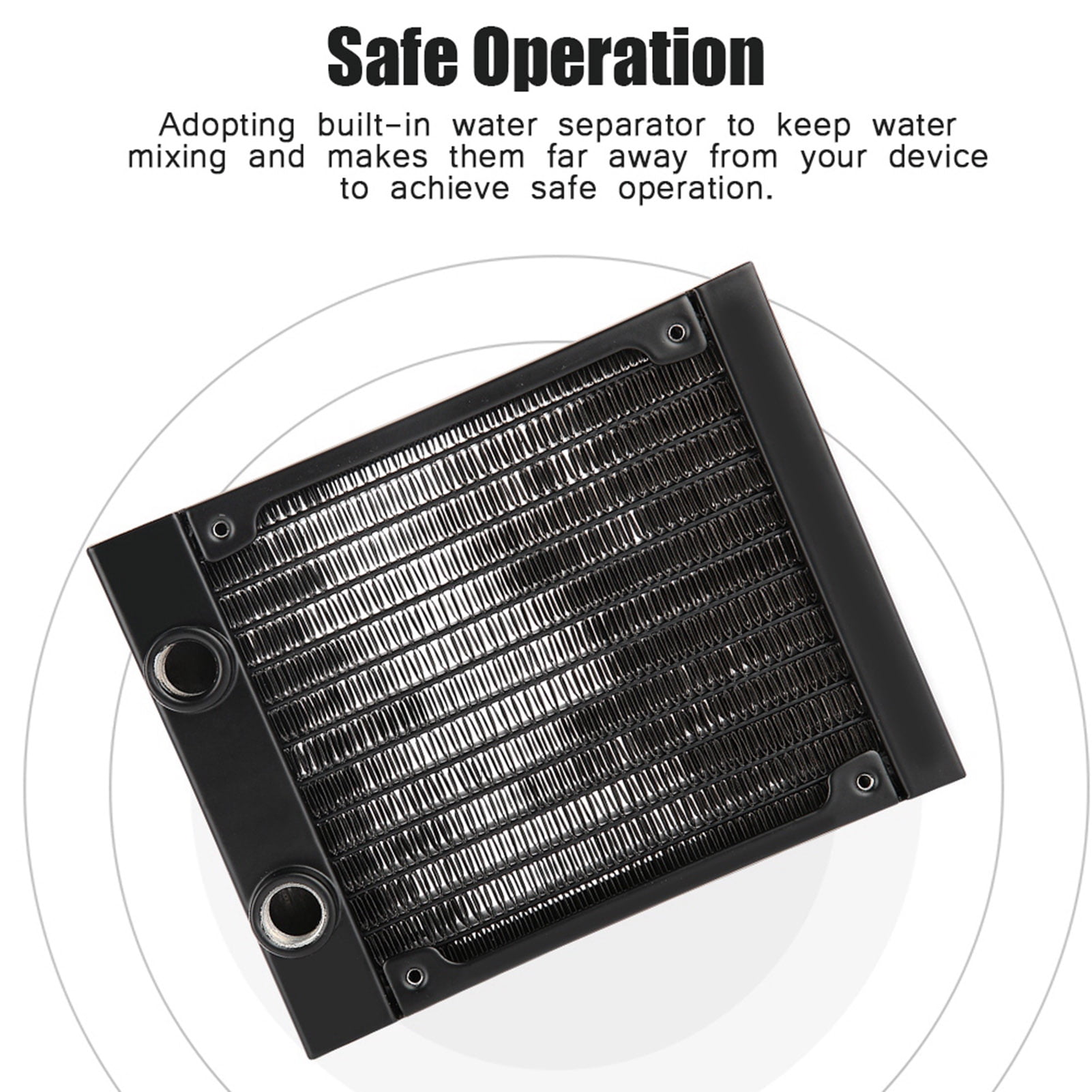 Computer Heat Exchanger, Builtin Water Separator, Aluminium PC Heat