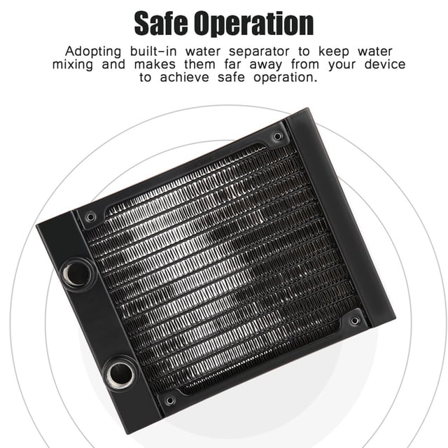 Sistema de refrigeración por agua para computadora, 12 tubos Calor para computadora Intercambiador de calor para PC Intercambiador de calor para computadora Excelencia verdadera