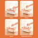 thumbnail image 5 of Dispensador de caja de almacenamiento, caja de pañuelos de escritorio, dispensador de toallas de papel emergente Abanopi Transparente, 5 of 7