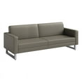 thumbnail image 2 of Safco Mirella Gray Lounge Sofa, Square Black Metal Legs, Adult, 2 of 2