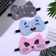 thumbnail image 1 of Lindo antifaz para dormir 3 piezas de dibujos animados gato perro cara ojo cubierta divertido animal dormir máscara suave ligero noche dormir máscaras gatito antifaz para mujeres hombres niños XianweiShao 9024715968845, 1 of 4