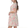 thumbnail image 7 of Spring Summer Dresses for Women 2025 - Rabbit Wedding Guest Dresses, Beach Vacation Clothes, Hawaiian Sundresses Casual Short Sleeve Dress for Women with Pockets, 7 of 7