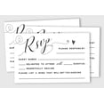 thumbnail image 2 of Inkdotpot 50 Blank RSVP Cards With White Envelopes White 4"x6" Response Cards-RSVP Reply Card For Wedding-Bridal Shower-Baby Shower-Rehearsal Dinner, 2 of 7