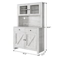 thumbnail image 3 of Faitaliicy Kitchen Pantry Cabinet With Microwave Stand Modern Tall Buffet Cupboard Freestanding Wood Food Storage Cabinet With Doors And Adjustable Shelves For Kitchen Dining Room, 3 of 6
