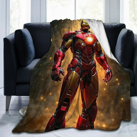 Fashion Blanket Iron Man Ultra-Soft Micro Fleece Living Room/Bedroom Warm Blanket 40"X30"