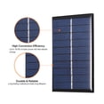 thumbnail image 2 of Amdohai 0.5W 5V Mini Solar Panel Polycrystalline Silicon Small Solar Cell DIY Waterproof Camping Portable Power Solar Panel Compatible for Toys Light Lamp Fan Garden Pump, 2 of 8