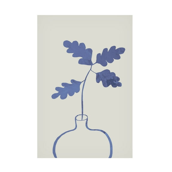 Trademark Fine Art Pictufy Studio Blue Oak Plant Canvas Wall Art