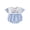 Blue, variant on BemeyourBBs Baby Our First Mothers Day Outfit Newborn Baby Boy Girl Summer Clothes Plaid Bubble Romper Crew Neck Short Sleeve Plaid Print Letters Heart Embroidery Bodysuit Jumpsuit