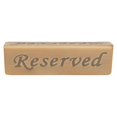 thumbnail image 4 of Reservation Sign Antique Bronze Stainless Steel English Reserved Seat Sign Notice Board, 4 of 5