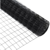 Black PVC Coated Welded Wire Fence, Welded Wire Fence, 3ft×50ft PVC Wire Fencing for Dog, 2 Inch X 3 Inch 16GA, Garden Border Fencing Roll Vinyl Coating Metal Wire Mesh