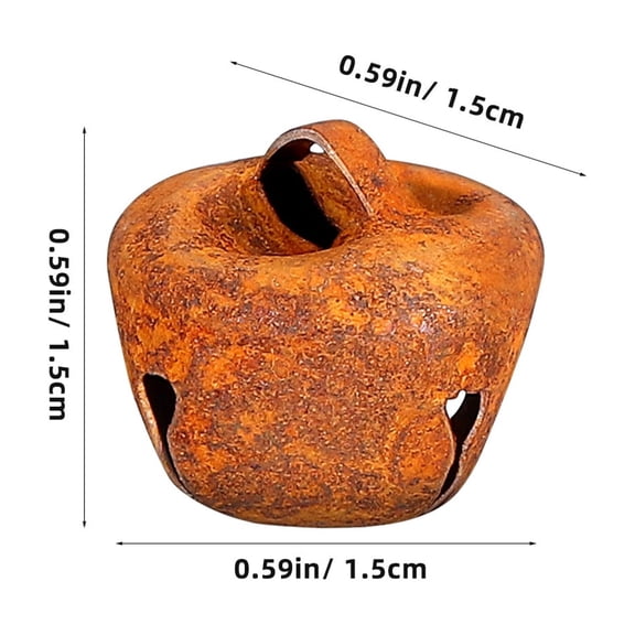 LOLIPPYY 50-Pack Rustic Christmas Decorations with Natural Rusty Finish for Tree Hanging