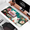 thumbnail image 3 of Auhoahsil Large Gaming Mouse Pad, Flower & Cat XXL 35.4 x 15.7 in Desk Pad Stitched Non-Slip Rubber Long Computer Mousepad Thin Extended Full Size Desk Mat for Desktop, Laptop, Wireless Mice, 3 of 7