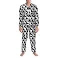 thumbnail image 3 of Hirioo Yin Yang for Men's Pajama Sets 2 Piece Pjs Men's Long-Sleeved Pajama Set Button Down Sleepwear,S-XXL-X-Large, 3 of 7