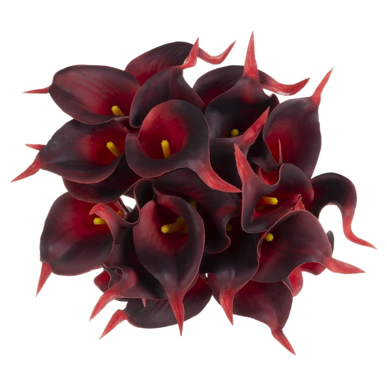 Kalalou 34 Artificial Medium Red Floral Stems - 6/Case