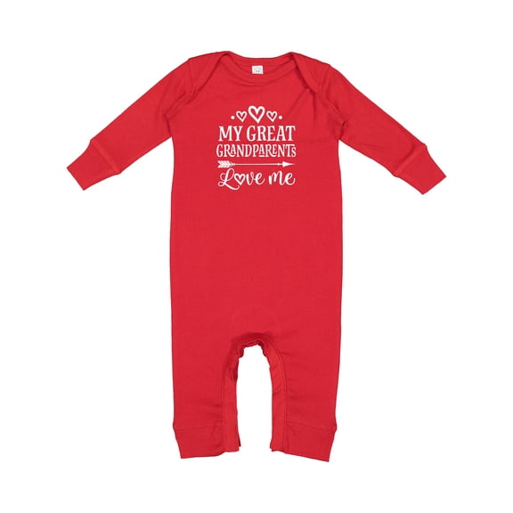 Inktastic Great Grandparents Love Me Grandkids Baby Romper Coveralls