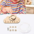 thumbnail image 3 of Tablero sensorial Montessori, juguetes de desarrollo, accesorios de bricolaje de madera multiusos para actividades de guardería, guardería, , Pájaro, 3 of 7