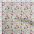 thumbnail image 3 of Soimoi Veggies Print,Cotton Cambric, Quilting Fabric Sold by The Yard 42 Inch Wide, Medium Weight Cotton Fabric, SewingSupplies,Red, 3 of 5