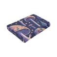 thumbnail image 6 of Kll Fleece Blanket Plush Throw Blanket Floral Hippie Mushrooms,Soft Fuzzy Cozy Flannel Blanket For Couch Sofa Bed.(40"X30"), 6 of 9