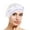 White, variant on White Headband for Women Braid Hat Muslim Ruffle Cancer Turban Wrap Cap