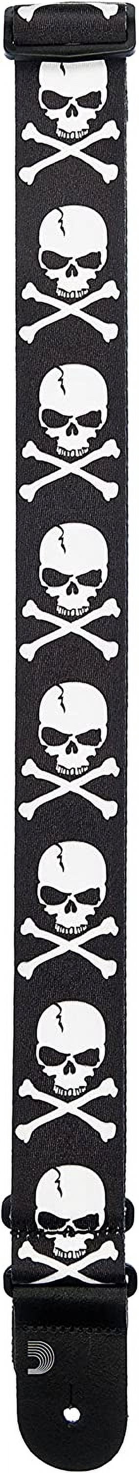 Planet Waves 50H01 Woven Cross Bone Skull Electric Guitar Strap