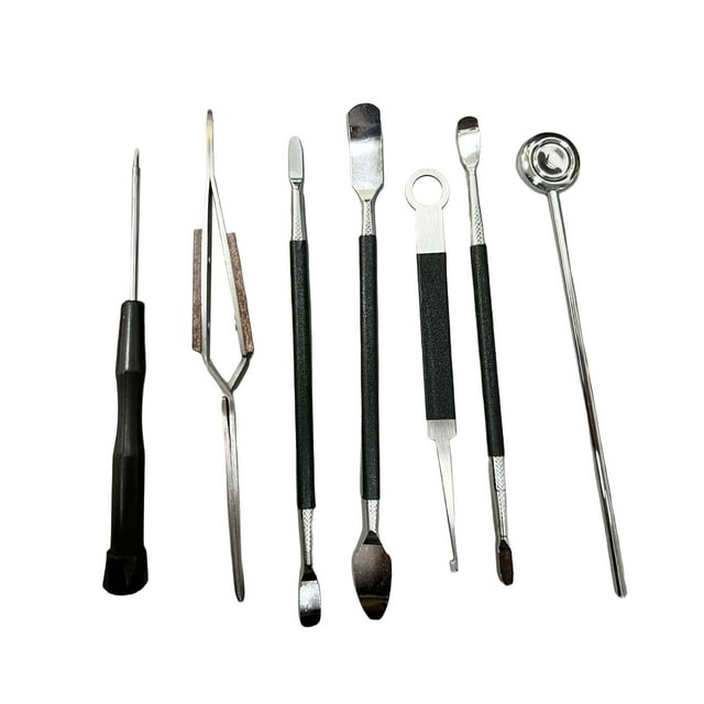 lionlar Saxophones Repair Tool Set Portable Kits Practical Maintenance Fittings Special 7Pcs Black