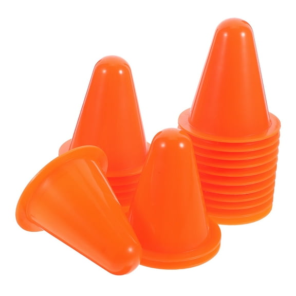 WHAMVOX 25 Pcs Cones Skate Barrier 8.00X7.50X7.50CM Orange