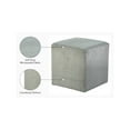 thumbnail image 2 of Meridian Furniture Roy Grey Ottoman/Stool, 2 of 8