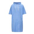 thumbnail image 2 of HBFAGFB Pyjama pour Hommes Confortable à Capuche avec Cordon de Serrage Robe de Spa Décontractée avec Poche BU2 Taille Unique, 2 of 4